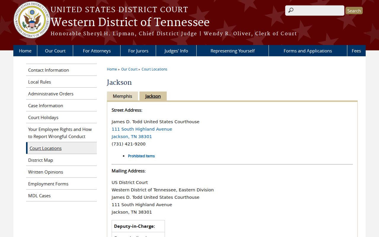 Perry County most-wanted distinction from the Western District federal court location